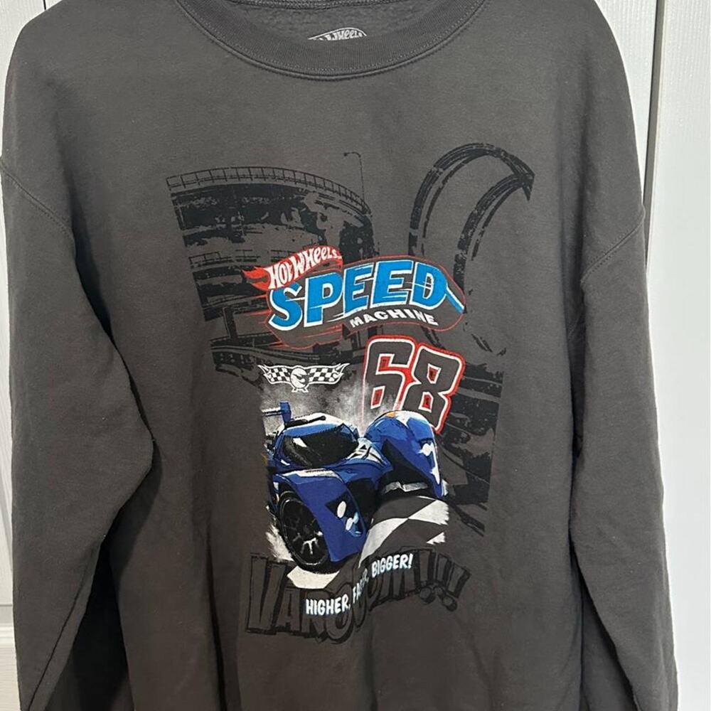 Hot wheels grey crewneck sweatshirt